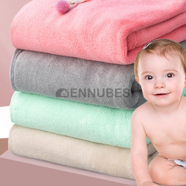 Toalla de Baño para Bebés con Dibujos Animados de Vellón Coral