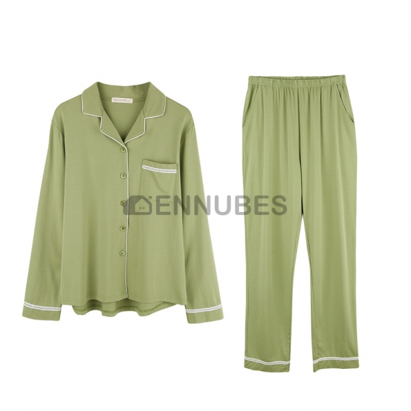 Pijamas Mujeres Primavera Verde