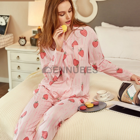 Pijamas Traje Mujeres Primavera Estampado