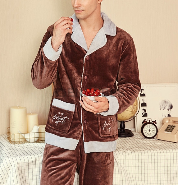 Pijamas Hombre Solapa Invierno