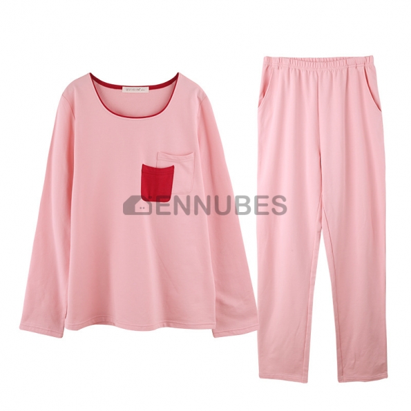 Pijamas Mujeres Otoño Primavera Rosa