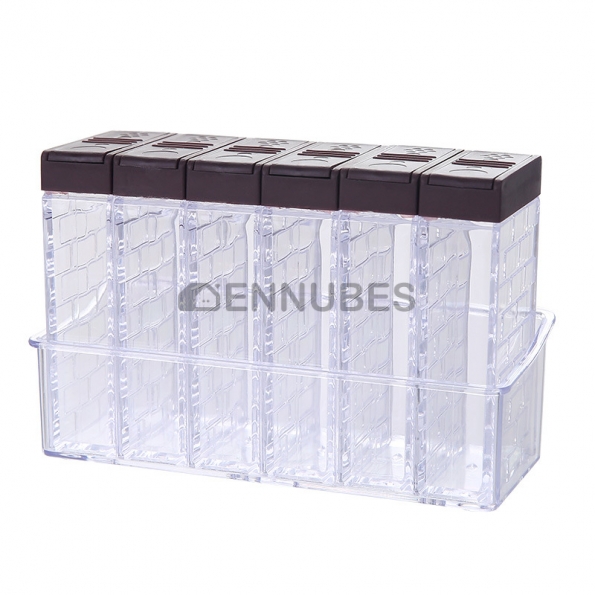 Caja de Condimentos Transparente con Base