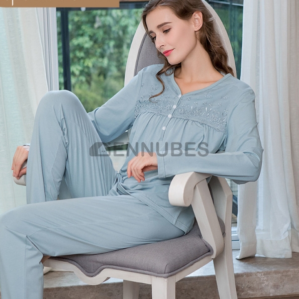Pijamas Traje Mujeres Encaje Primavera