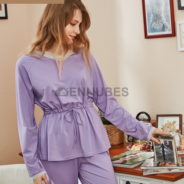 Pijamas Mujeres Con Cordones Primavera