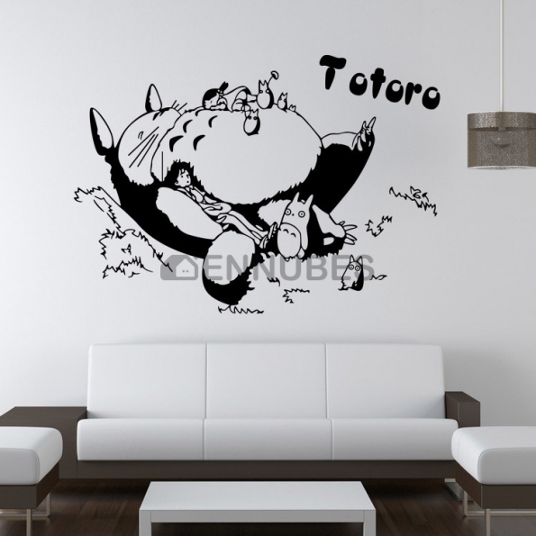 Adhesivos de Pared Creativos de Totoro Dormido