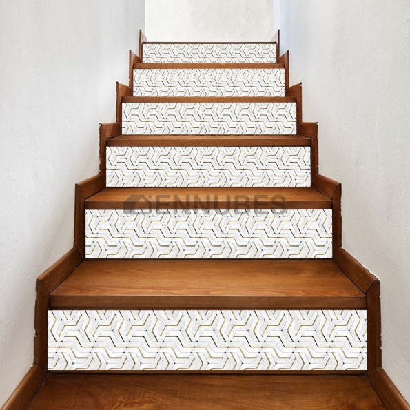 Pegatinas con Diseño de Azulejos para Escaleras