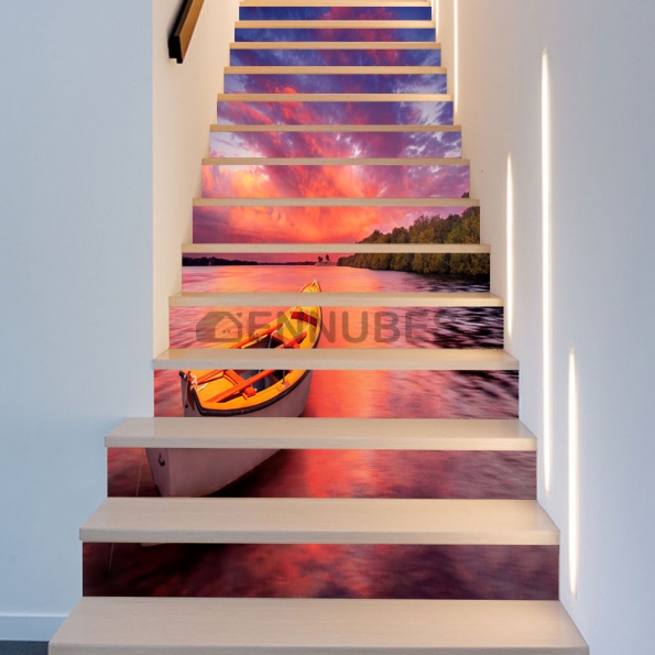 Adhesivos Decorativos para Escaleras de Resplandor Solar