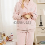 Pijamas Mujeres Franela Grueso Camisero