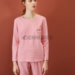 Pijamas Mujeres Rayas Rosa