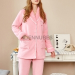 Pijamas Botones Mujeres Peluche