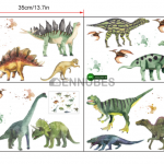 Pegatinas Creativas de Animales Dinosaurios