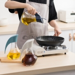 Vinagnera de aceite a prueba de fugas de vidrio de cocina