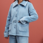 Pijamas Mujeres Grueso Invierno Azul