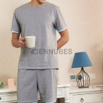 Pijama Hombre Algodón Manga Corta