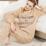 Pijamas Mujeres Franela Traje Invierno
