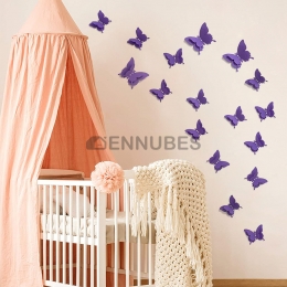 Pegatinas de Mariposas Tridimensional de Doble Capa