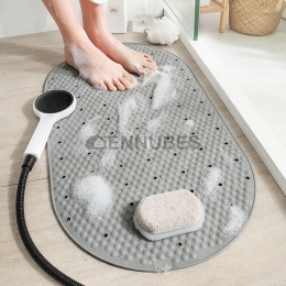 Alfombrilla Antideslizante para Baño Piedra de Frotar Repelente al Agua