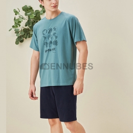 Pijama Traje Hombre Estampado Fibra