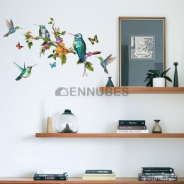 Pegatina de Diseño Pájaro Colorido