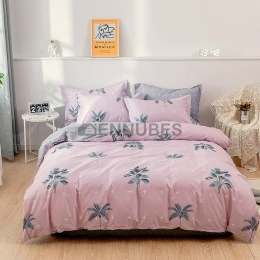 Funda Nórdica de 100% Algodón con Diseño de Hoja Industrial