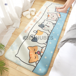 Alfombra Lavable y Linda del Piso del Dormitorio de Lana de Cordero de Dibujos Animados