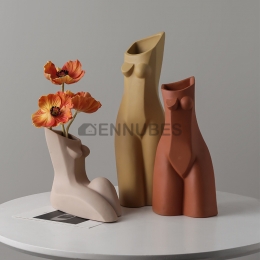 Jarrón Geométrico Abstracto Escandinavo