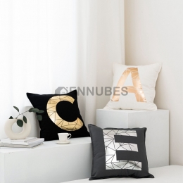 Cojín Almohada de Sofá Letras Simple Nórdica