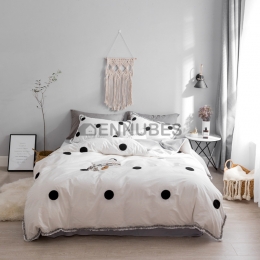 Funda Nórdica de 100% Algodón con Patróns Puntos