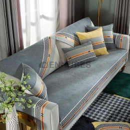 Cojín de Sofá de Chenilla Moderna Antideslizante para Cuatro Estaciones