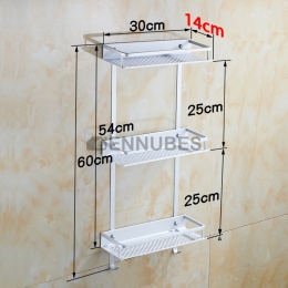 Estantería Divertiva de Aluminio para Baño Montada en la Pared