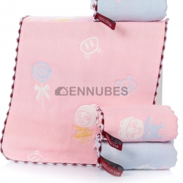 Toalla Creativa de Algodón Jacquard con Dibujos Animados