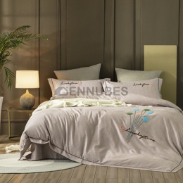 Funda Nórdica de 100% Algodón con Bordado Globo