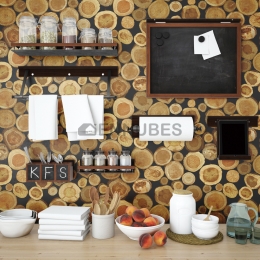 Papel Pintado Autoadhesivo de Madera