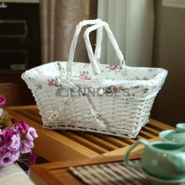 Cestas de Frutas de Ratán Tejidas Artificialmente