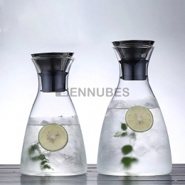 Tetera Novedosa de Vidrio Transparente de Gran Capacidad