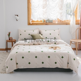 Funda Nórdica de 100% Algodón con Patrón Sencillo