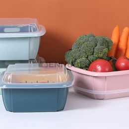 Caja de Almacenamiento de Bocadillos de Frutas Cuadrada