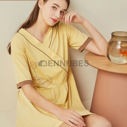 Pijamas Mujeres Estampado Loto Verano