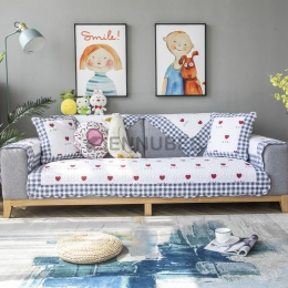 Cojín de Sofá de Algodón Estampado para Cuatro Estaciones