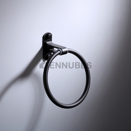 Toallero Redondo de Pared de Aluminio Sin Agujero