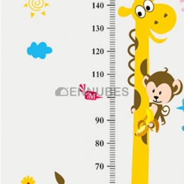 Calcomanía de Pared de la Altura de la Jirafa