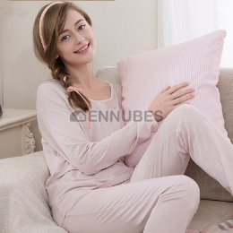 Pijamas Mujeres Primavera Rosa Claro