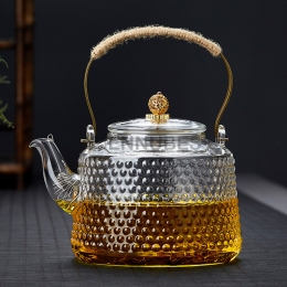 Tetera de Cristal Grueso con Asa