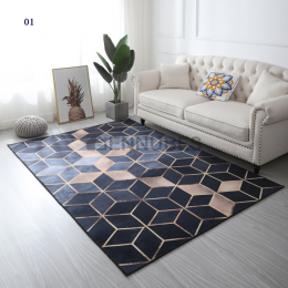 Alfombra de Dormitorio de Sala de Estar Minimalista Moderna