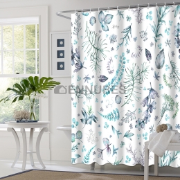 Cortinas de Baño con Planta