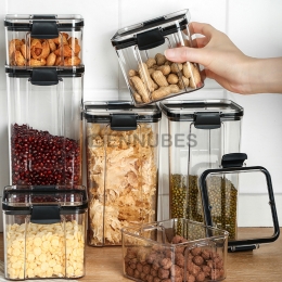 Caja Cuadrada Transparente Sellada para Conservas