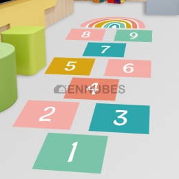 Pegatinas Divertidas de Juego Infantil de Cuadrícula
