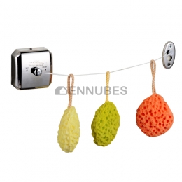 Tendedero de acero Inoxidable Tendedero Retráctil Sin Perforaciones