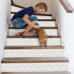 Pegatinas con Diseño de Azulejos para Escaleras