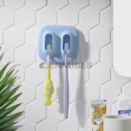 Portacepillos de Pared Multifuncional con Succión